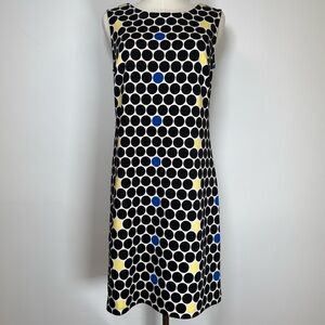 Worthington Polka Dot Print Sleeveless Stretch Sheath Dress Women’s Size Small